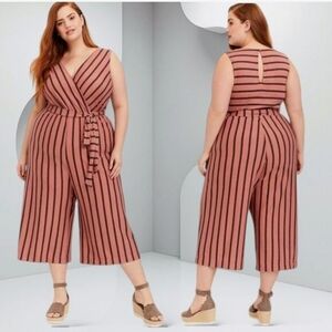 NWT PINK KNIT BELTED JUMPSUIT BY TORRID IN SIZE 3XL 22-24Women